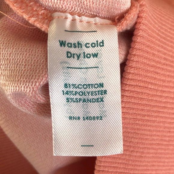 Marine Layer Cassidy Pink Short Sleeve French Terry Sweatshirt Dress Size Small - Picture 5 of 11